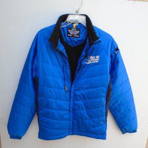 Burtle Workwear Team Japan Men's Puffer Jacket Size L Blue